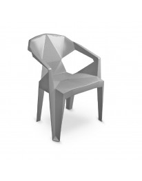 Cadeira 3D Lux Com Braço - Cinza